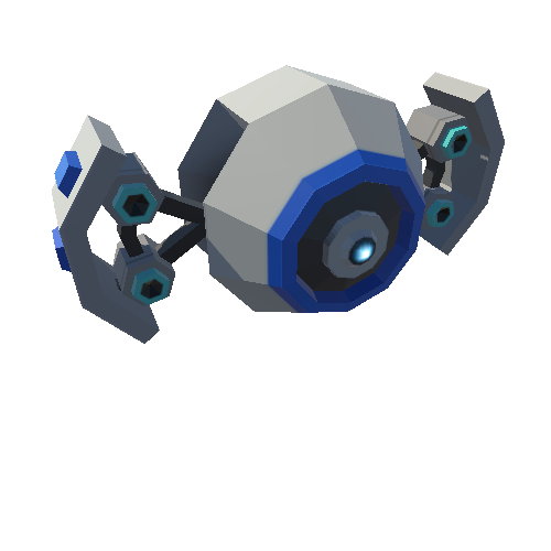 Robot Orb Blue Broken